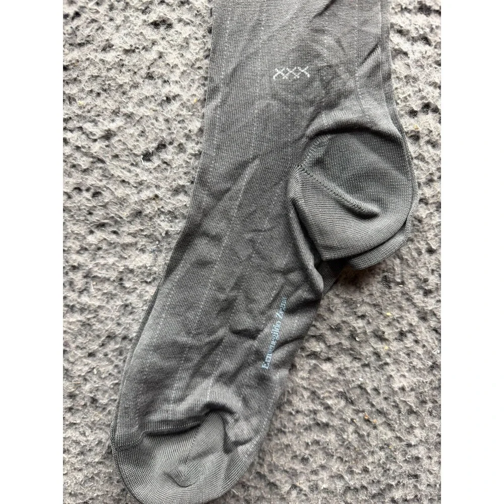 NWT Ermenegildo Zegna Heritage Knee Socks Potash Melange One Size Unisex